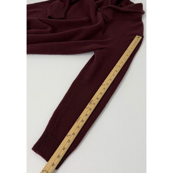 Banana Republic Sweater Women's XL Burgundy Mock Neck Long Sleeve Pullover - Picture 7 of 9